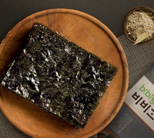 popular Korean food “김(Gim)” seaweed